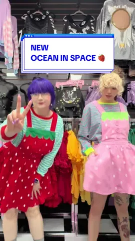 new & improved strawberry pinefors by @Ocean In Space have arrived! embroidered corduroy awaits you 🍓#phoenix #kawaii #kei #jfashion #smallbrand 