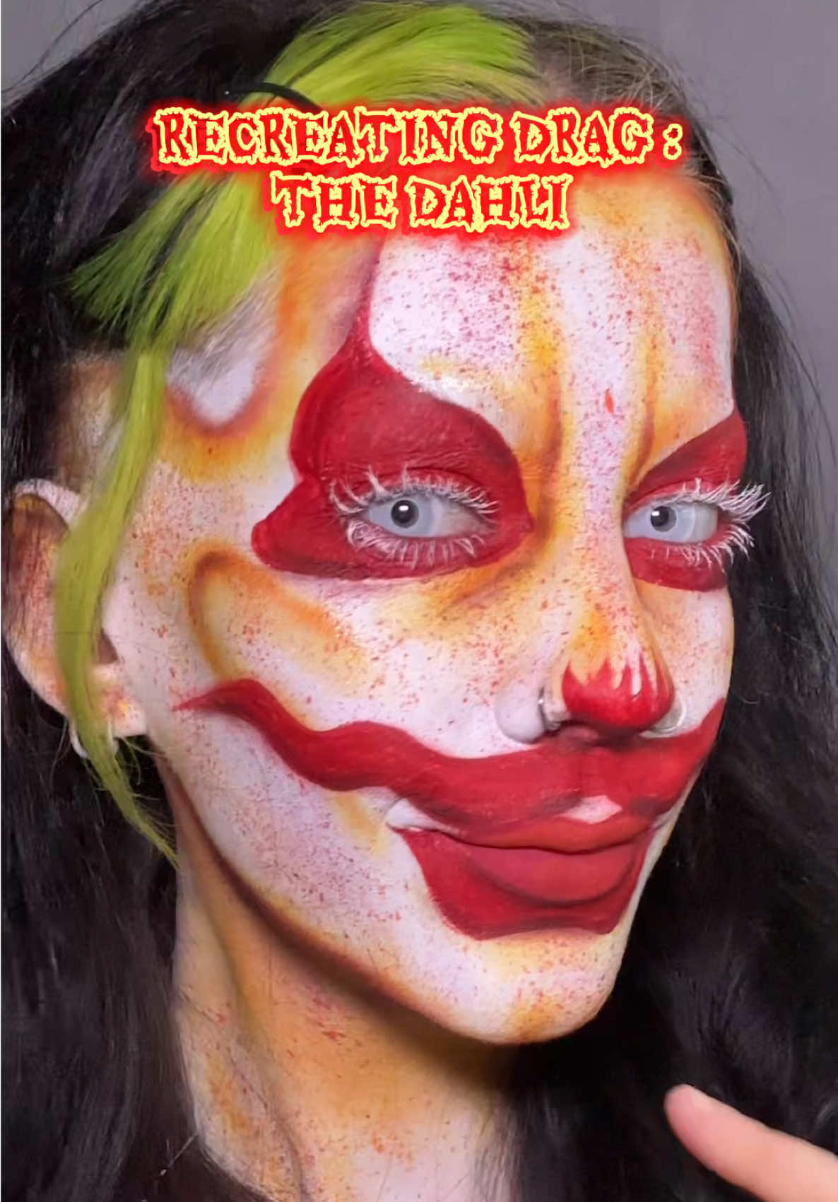 Recreating Drag Makeup By @TheDahli 🤍 @Mehron Makeup  @Makeup Revolution  @NYX Professional Makeup  #makeuptutorial #dragmakeup #creativemakeup #dragula #bouletbrothers 