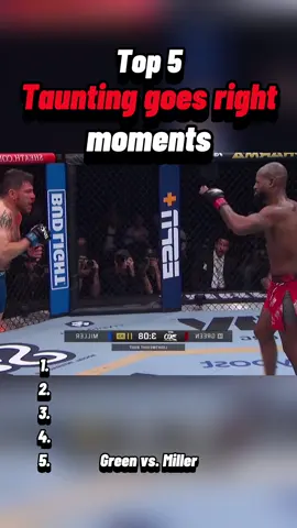 Top 5 taunting goes right moments! #taunting #goesright #mma #UFC 