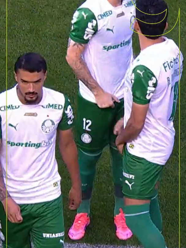 Juventude x Palmeiras começou com um leve atraso. Jogadores do Verdão voltaram ao vestiário para trocar o uniforme. A equipe alterou a camiseta branca para o conjunto todo verde. #ge #futebol #palmeiras #juventude #brasileirão #tiktoksports