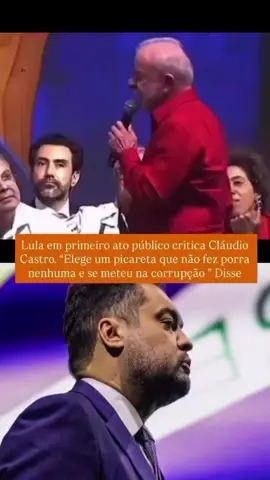 Em seu primeiro ato público, o presidente Lula criticou o governador do Rio de Janeiro, Cláudio Castro, afirmando que “elegeram um picareta que não fez nada e se envolveu em corrupção”. #camposexpresso #noticias #politica  #jornalismo #fyp 