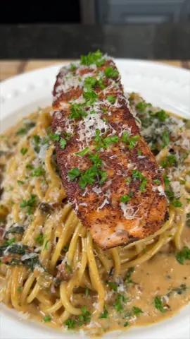 30 Minute Salmon Pasta #FYP #foryou #mrmakeithappen #recipes 