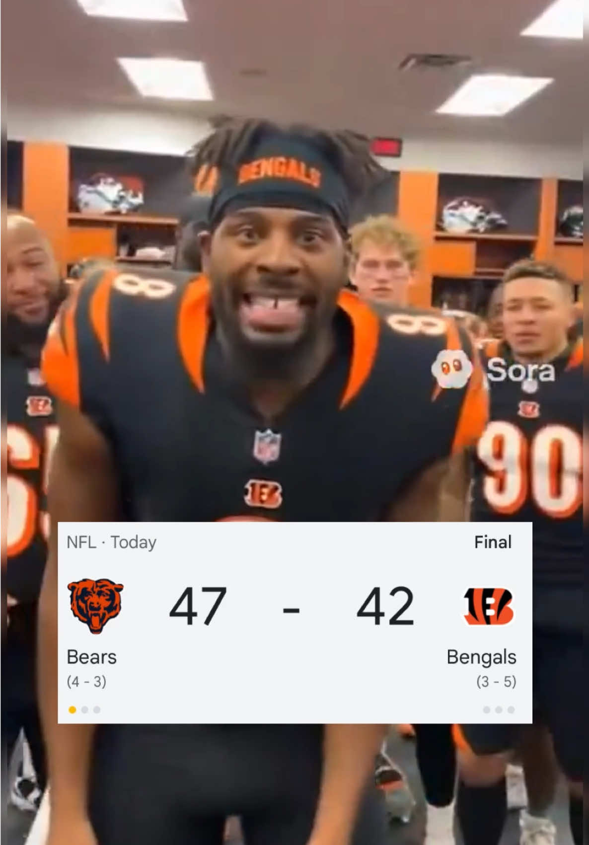 Bengals sold so bad at the end 😭😭😭 #bengals #bears #nfl #football #ai 