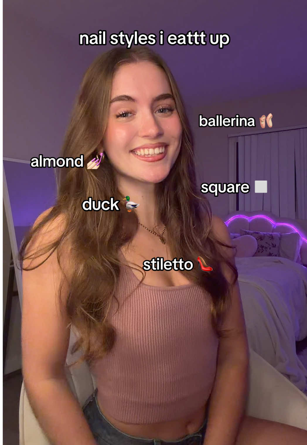 loveee the y2k aesthetic but i just can’t get behind them 😩 #trend #relatable #nails #ducknails #nailstyle 