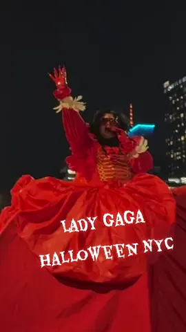 Of course, I had to bring the #LadyGaga Mayhem Ball to the #NYC Halloween Parade 🎃❤️‍🔥 #Halloween #MayhemBall #Gaga 