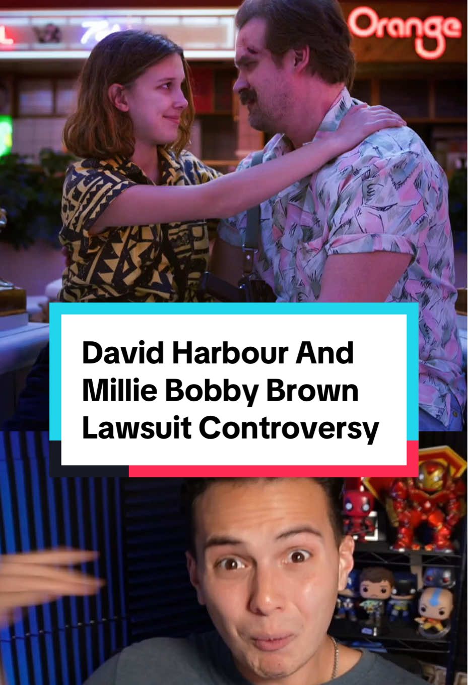 David Harbour And Millie Bobby Brown Lawsuit Controversy  #strangerthings #strangerthings5 #TikTokHalloweenContest #comictok #movietok 