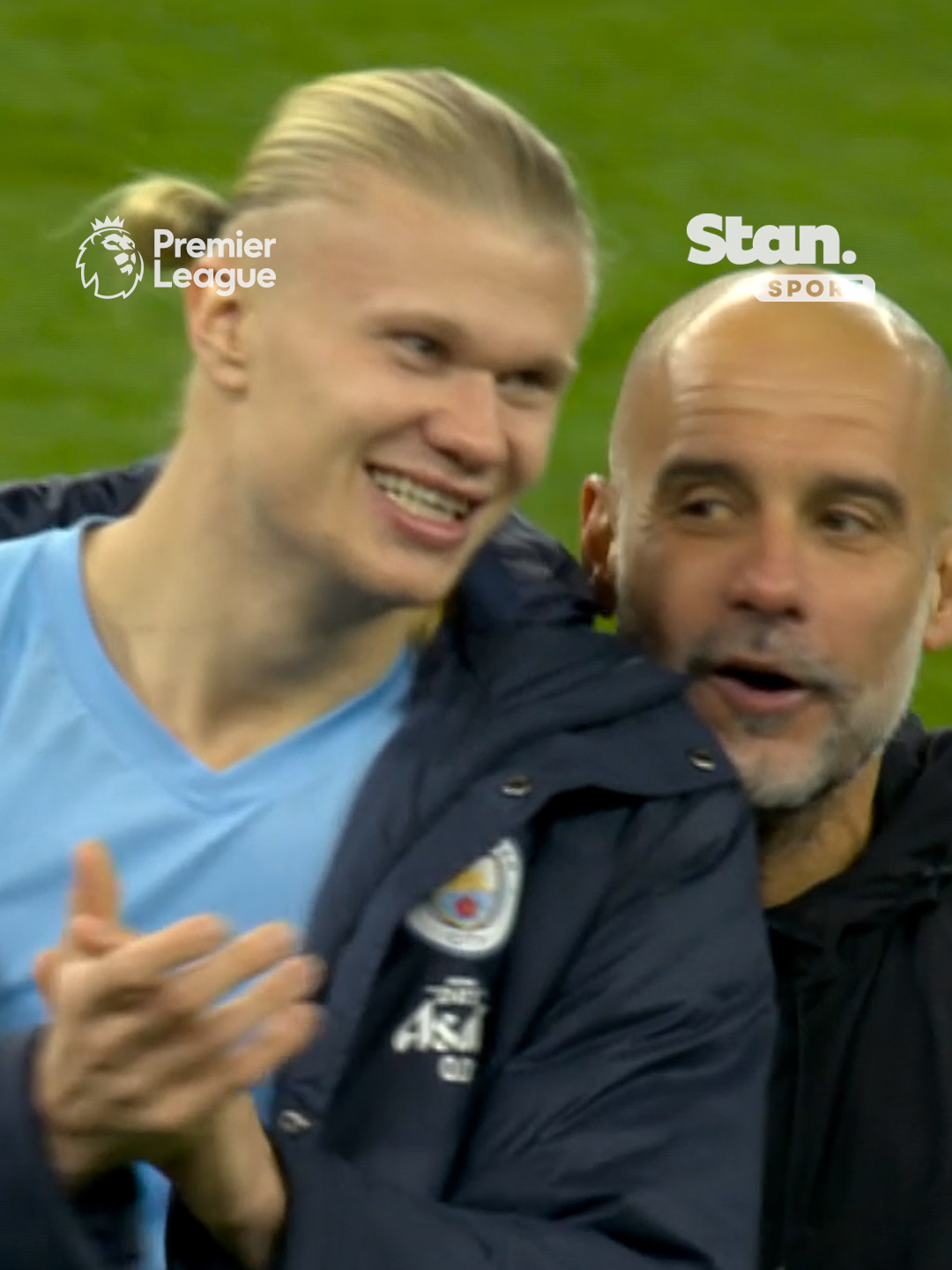 Pep Guardiola latched onto Erling Haaland at full time and wouldn’t let go 🫂🥰 ↳ Premier League. Live & On Demand with 4K on Football’s New Home, Stan Sport. Stream now. #StanSportAU #PremierLeague #Guardiola #Haaland