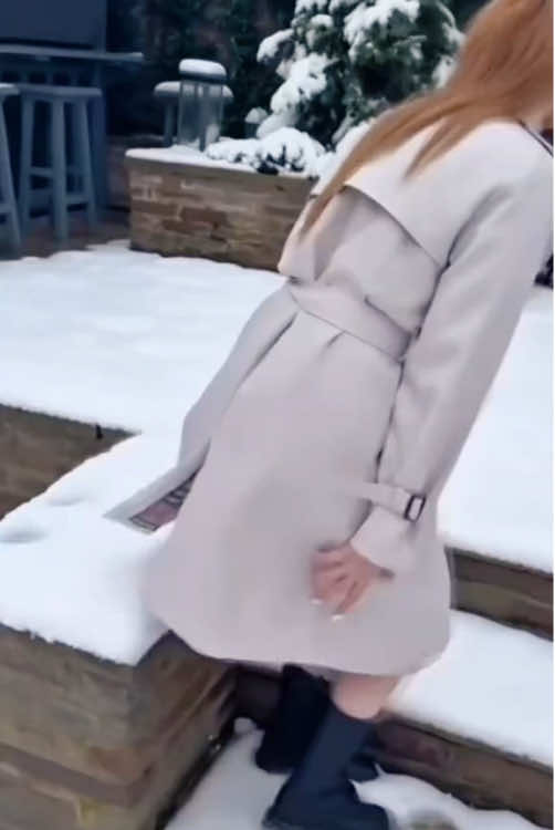 Heavy snow ❄️ #fyp #foryou #tiktok #snow #funny 