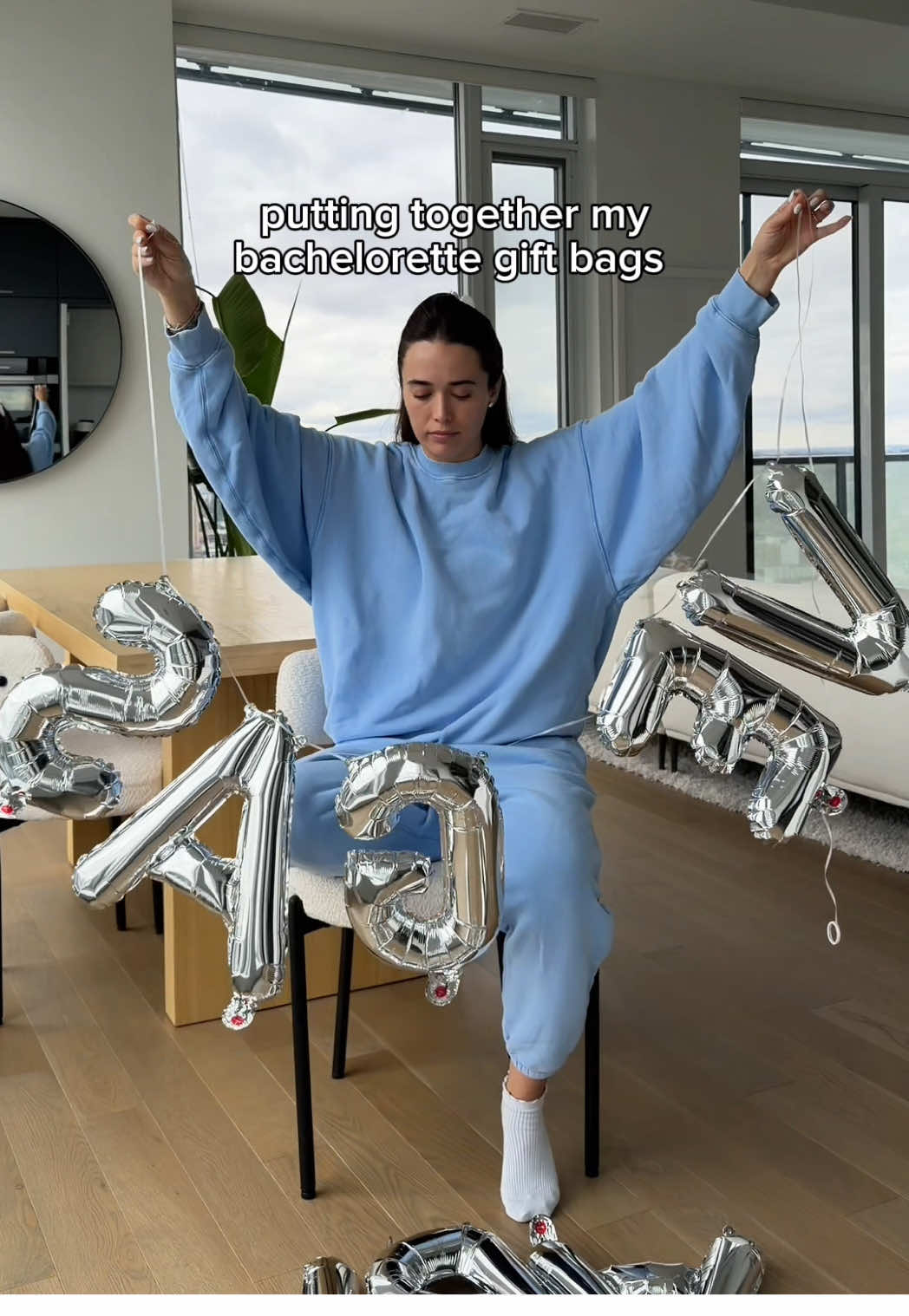 Had so much fun setting this up 🩵 #bachelorette #bachelorettebags #2026bride #vegasbachelorette 