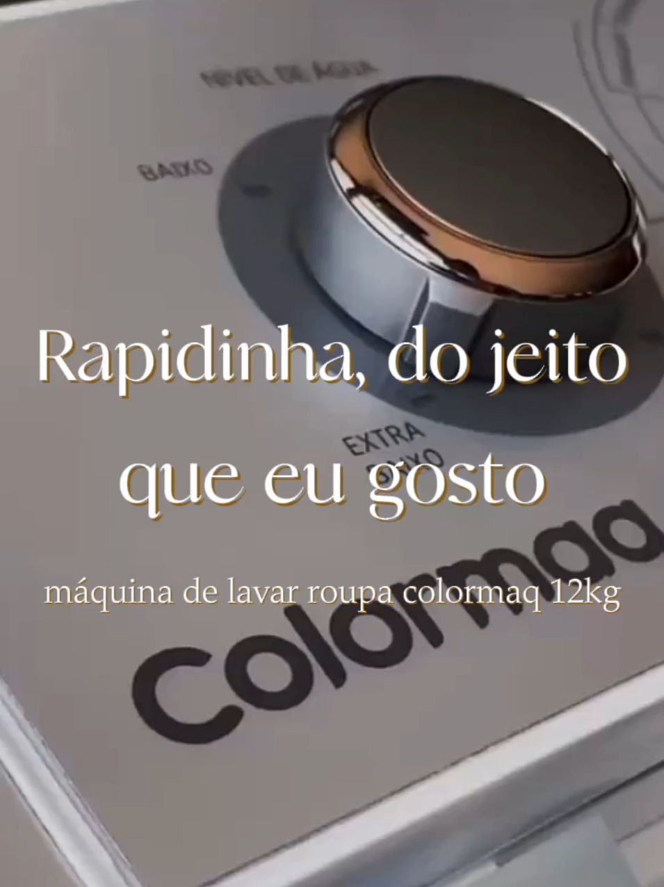 Ela lava, eu descanso. Parceria perfeita ✨ #maquinadelavarroupa #lavadora #colormaq #lavanderia #detalhesdecasa 