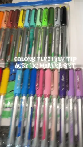 Colors Flexible tip acrylic marker set #markerset #markets #acrylicmarkers 