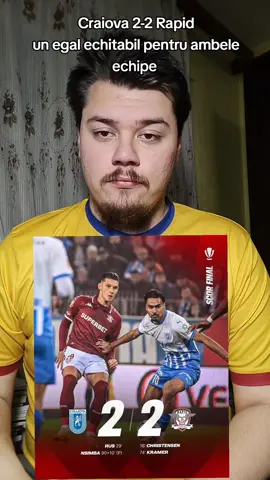 Un egal echitabil pentru ambele echipe ce se luptă pentru titlu. #rapid #rapidbucuresti #universitateacraiova #superligaromaniei #omulcupareri 