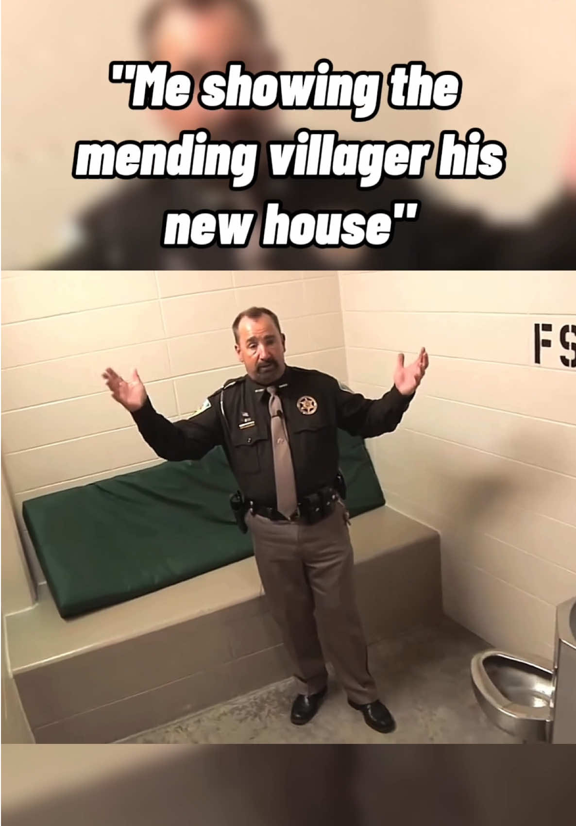 At least he got a bed..  #minecraftmending #minecraftvillager #minecrafttrade #minecraftenchantment #minecraftvillage 