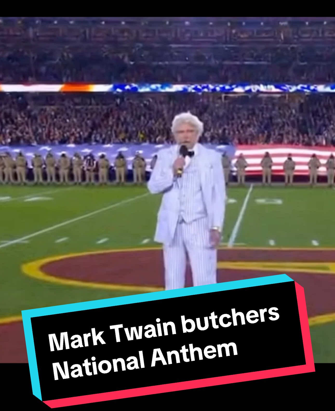 Blastphamy! Like and follow #sundaynightfootball🏈 #washingtoncommanders #nationalanthem #fail 