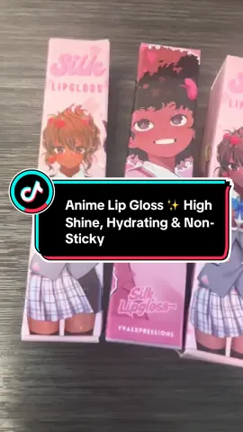 Turn your lips into main character energy 💕 This Anime Lip Gloss delivers high shine, silky hydration, and all-day comfort — no stickiness, just pure glow! Perfect for everyday wear, these vegan and cruelty-free glosses keep your lips soft, smooth, and hydrated all day 💄🌸 Grab yours now and level up your makeup game ✨ #tiktokshopcreatorpicks #tiktokshopblackfriday #kawaiimakeup #lipglosslover #tiktokshopfinds 