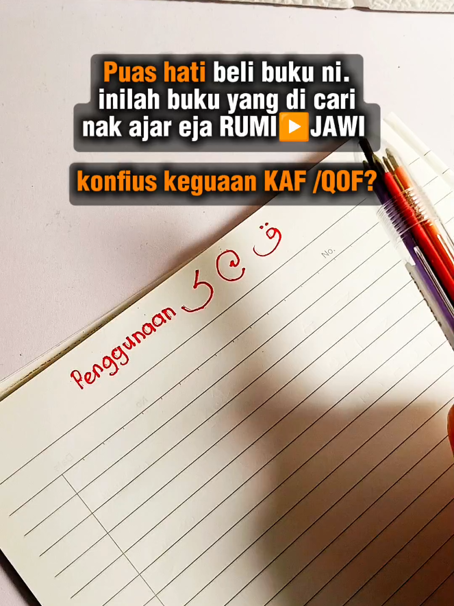 nak eja perkataan rumi ke jawi ramai konfius penggunaan KAF ATAU QOF.  meh tgk ni. #jawirumi #jawi #ejaanjawi #tulisanjawi 
