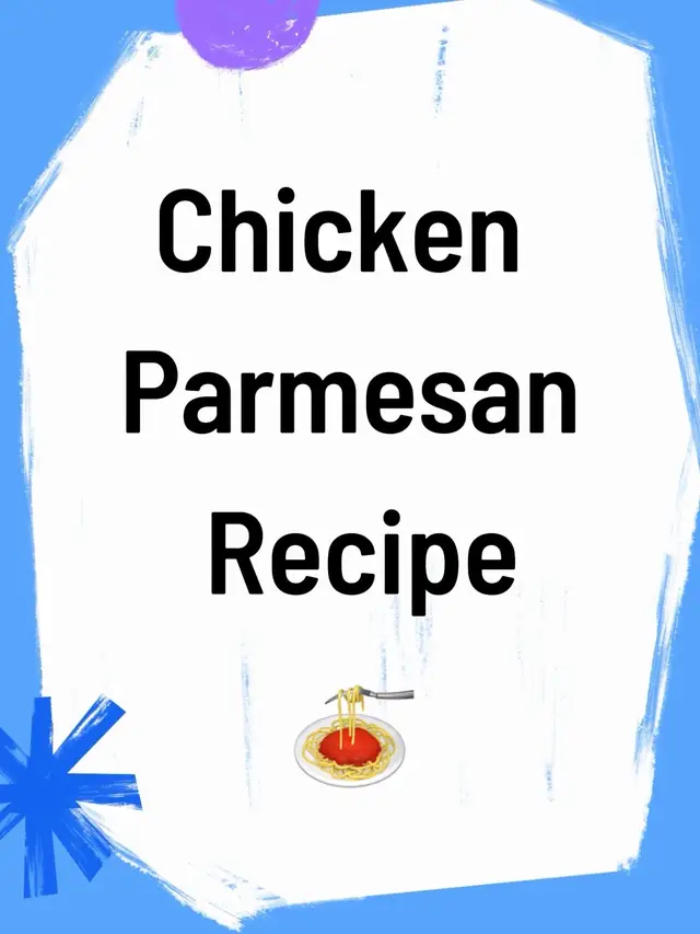 🍝 Chicken Parm for One Ingredients: 	•	1 chicken breast (pounded thin) 	•	Salt, pepper, garlic powder 	•	¼ cup flour 	•	1 egg (beaten) 	•	½ cup Italian breadcrumbs 	•	Olive oil for frying 	•	¾ cup marinara sauce 	•	½ cup shredded mozzarella cheese 	•	2 tablespoons grated parmesan cheese 	•	1 cup cooked rigatoni pasta Directions: 	1.	Season chicken with salt, pepper, and garlic powder. 	2.	Coat in flour, then egg, then breadcrumbs. 	3.	Fry in olive oil until golden and crispy on both sides. 	4.	Top with marinara, mozzarella, and parmesan. 	5.	Bake at 400°F for 10–12 minutes until the cheese is bubbly and slightly browned. 	6.	Serve with rigatoni tossed in marinara sauce.