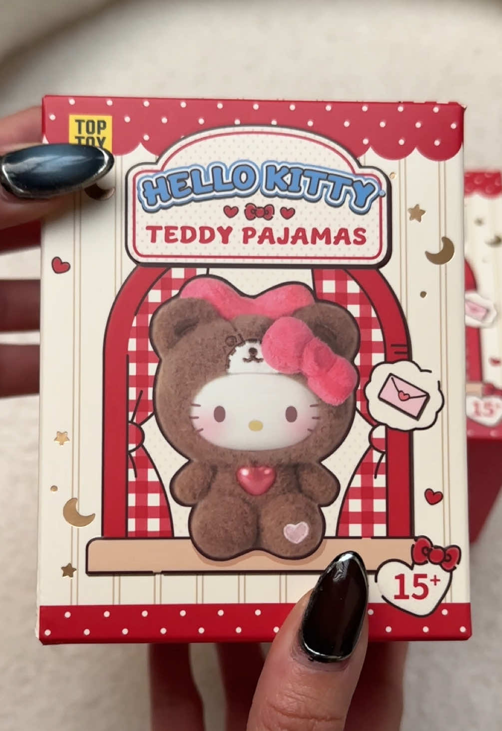 the new hello kitty teddy pajamas blind boxes from @MINISO are beary cute!🧸♥️ #hellokitty #miniso #blindbox #unboxing #toptoy 