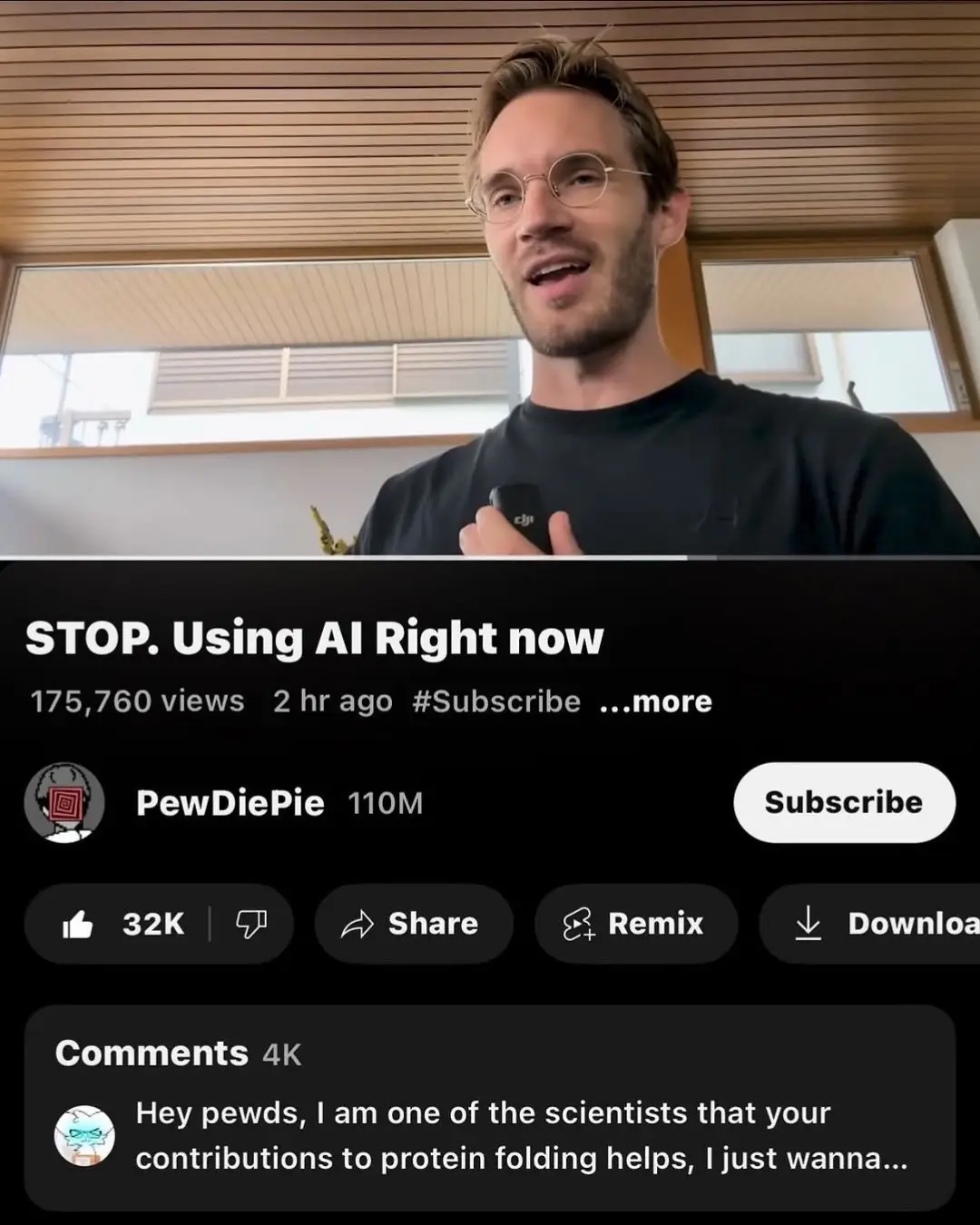 YouTuber PewDiePie built a custom $20,000 PC designed to fine-tune his own AI model and support protein-folding simulations for disease research. The machine is equipped with 10 NVIDIA RTX 4090 GPUs, enabling him to run large language models locally while keeping his data private from big AI companies. It features an “AI council” of smaller models that vote on answers, as well as tools for fast local queries and medical research simulations. PewDiePie plans to fine-tune and release his own model to encourage self-hosted AI experimentation.