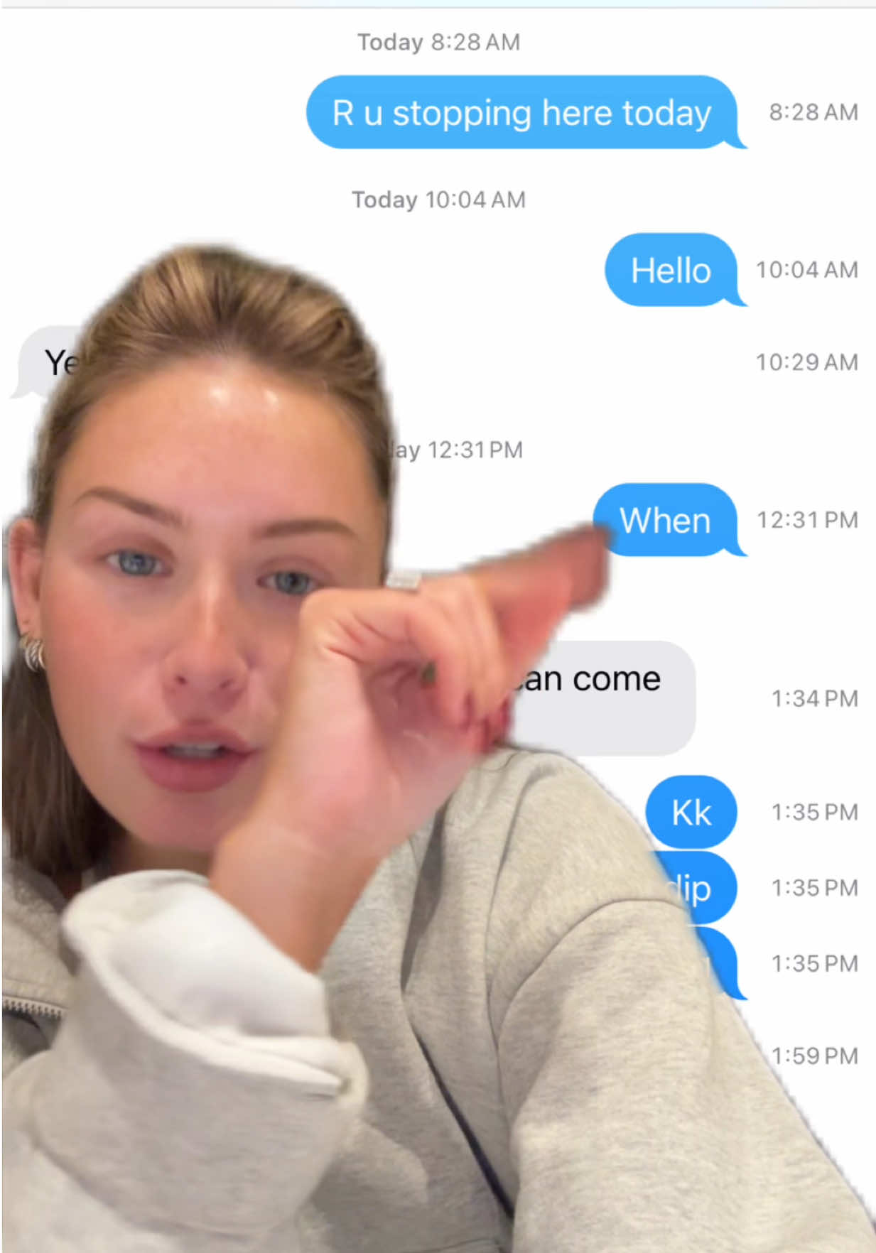 The reality of being the older sister… We’re already over it and ofc I’m still giving her the clothes 