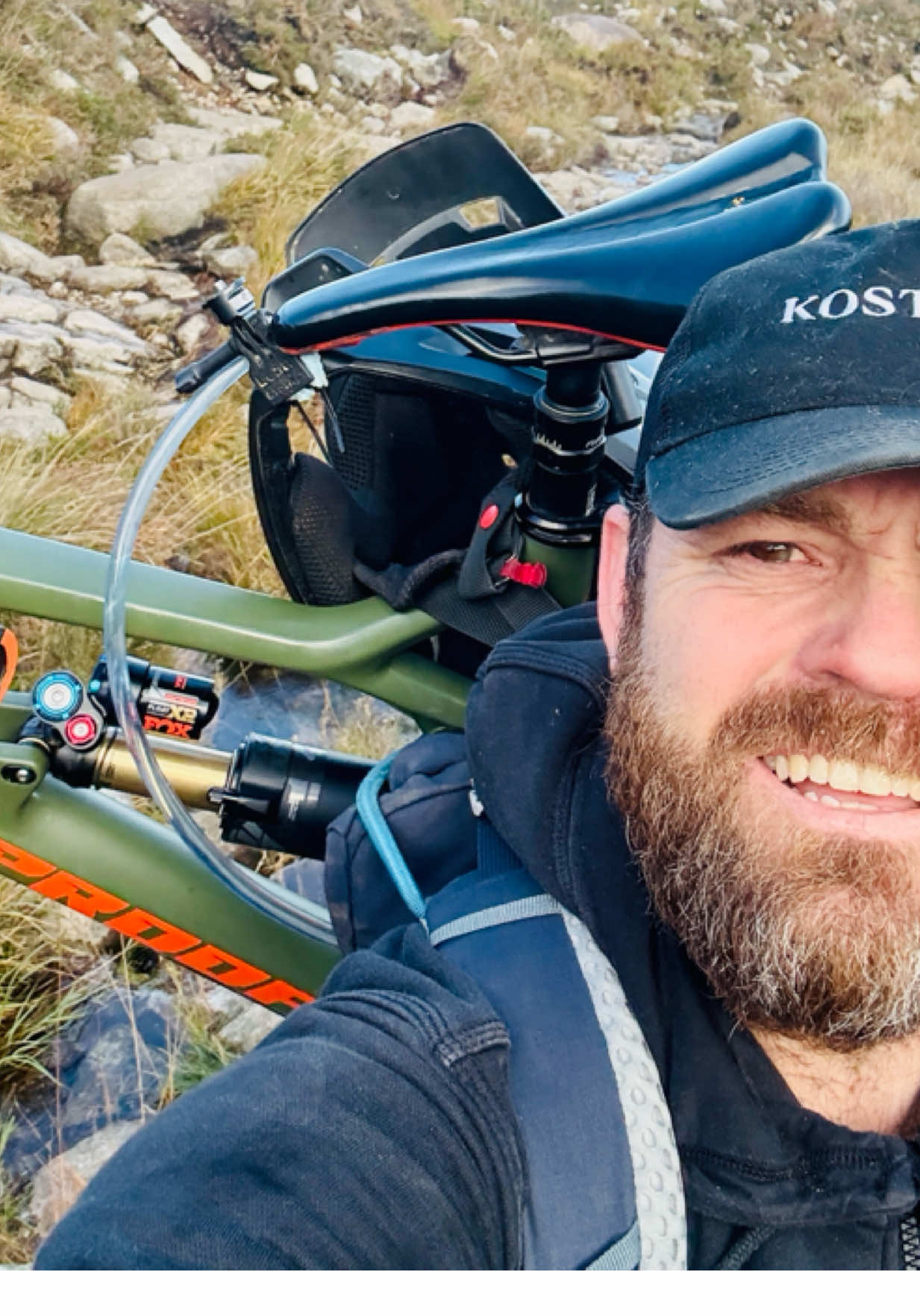 Weekend hike up to Crannoge quarry from Bloddy Bridge taking the mountain bike.. I literally had to strap it with bungee cord to my backpack and carry it until reached the quarry road! Even downhill a fair bit isn’t rideable, but still worth the effort for the bits that are! #bloodybridge #mournemountains #Hiking #mtblife #downhillmtb 