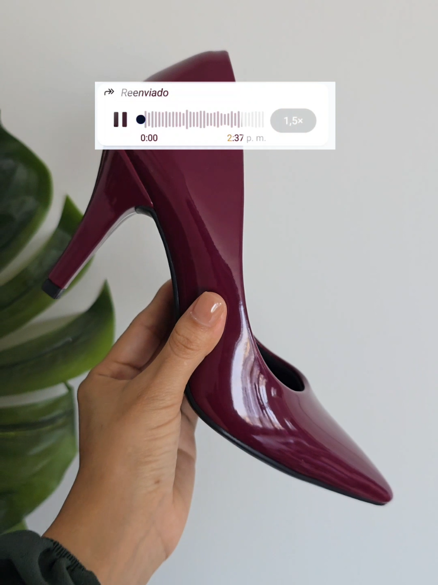 Es hermoso recibir sus reseñas , #clienta #feliz con sus #zapatos #vino 