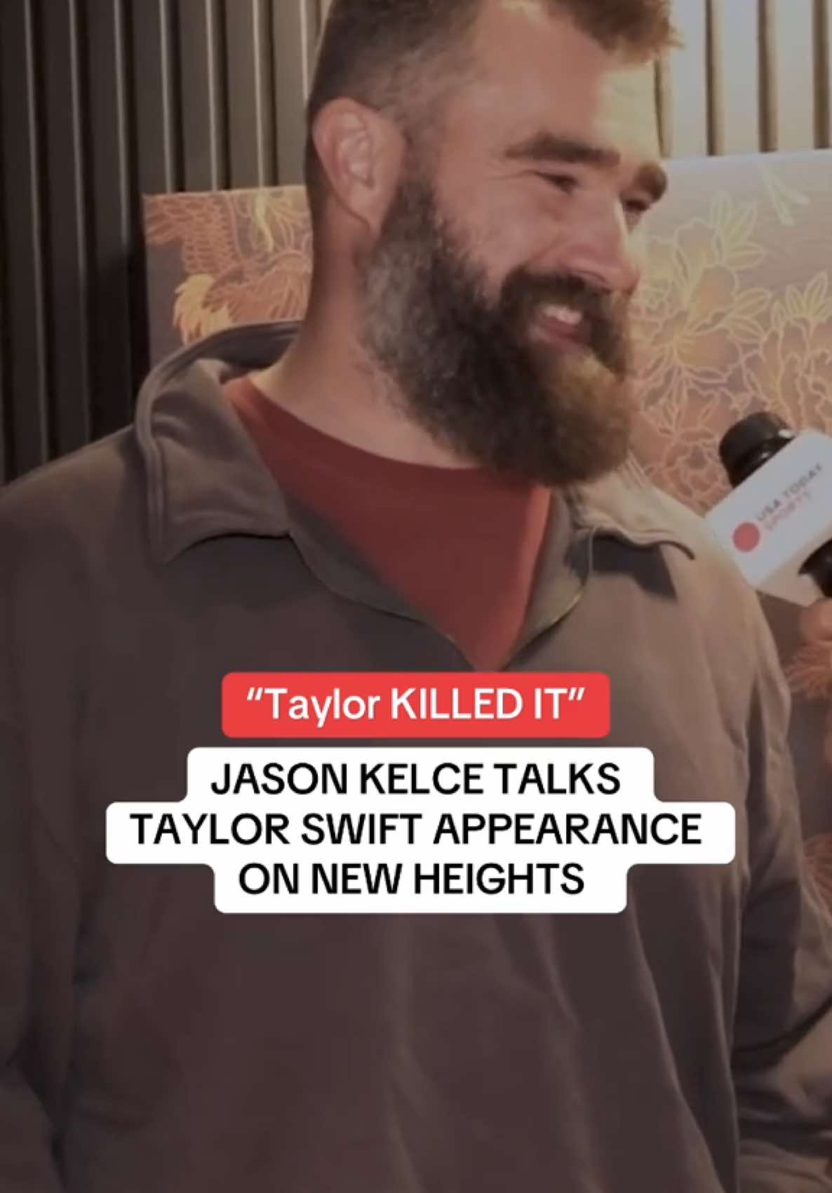 Jason Kelce opens up about Taylor Swift appearance on New Heights #taylorswift #traviskelce #jasonkelce #chiefs #nfl 