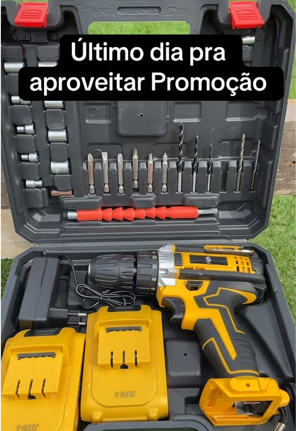 Parafusadeira e Furadeira com Maleta 2 baterias 48v e acessórios BLACK FRIDAY É HOJE! Até 75% OFF Envio Grátis #parafusadeirafuradeira #parafusadeira48v #ferramenta #TiktokShop1111BR #TikTokShopBlackFridayBR 