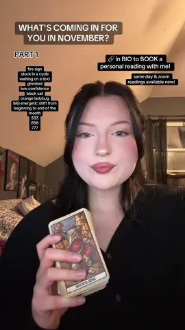 NOVEMBER READING: PART 1! 🍁 #tarot #twinflame #divinefeminine #lovereading #spirituality 