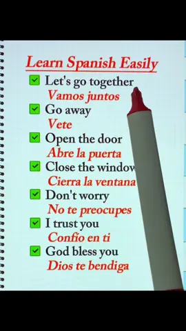 Learn Spanish vocabulary #learnspanish #easyspanish 