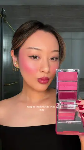 love this winter wine blush @Morphe Cosmetics🍷 I can’t find the original vid anymore, tag if you know the creator please ♥️ #wintermakeup #winterblush #blushcombo #wineblush #morpheblush 