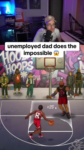 unemployed dad does the impossible 😱 #unemployed #kickstreaming #hoodhoops 