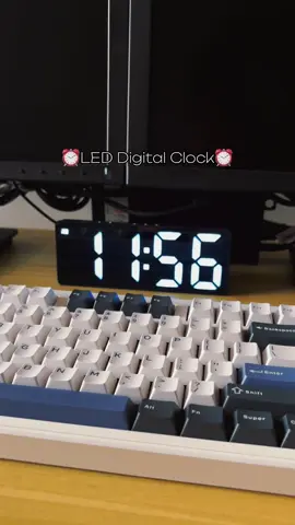 This is so iconic ⏰ #LED #LEDclock #alarmclock #clock 