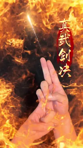 真武剑诀，一用斩草除根。这个是最好学的了。#道教 #三源道长 #道教手印 #道教手诀 #道家文化 