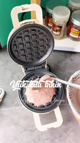 Waffle Ubi Ungu #wafflemaker #waffle #waffleubiungu #waffles #alatwaffle 