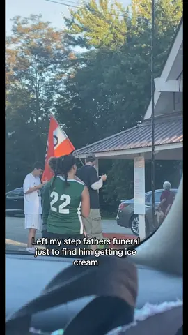 I left my step fathers funeral and my husband wanted to get ice cream with our kids. I didn’t even get out of the car, that man looked so much like the man I had just said goodbye too, it broke my heart. #fyp #parentloss #grief 