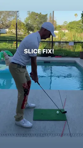 Fix your slice! #golftips #golftok #fyp #golfswing #golf 