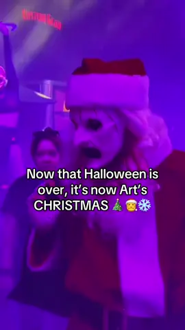 #arttheclownterrifier #arttheclown #terrifier #terrifierclown #hhn #halloween #halloweenhorrornights #universalstudios #christmas #christiantiktok #merrychristmas #christmastime #happyholidays #hrious #fy #fyp #foryoupage 