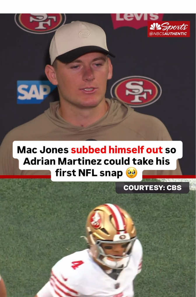 A heartwarming gesture ❤️ 💛  #49ers #nfl #football #niners #fypage 