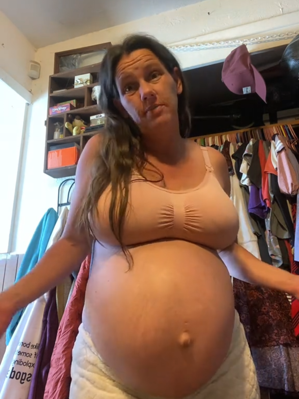 Gestante maravilhosa com seu Barrigão Lindo de 38 semanas 🤰🤰🇺🇸🇺🇸🎥🎥👏👏👏 #bigbelly #pregnanttiktok #embarazadastiktok #barrigaodegravida #38weekspregnant 
