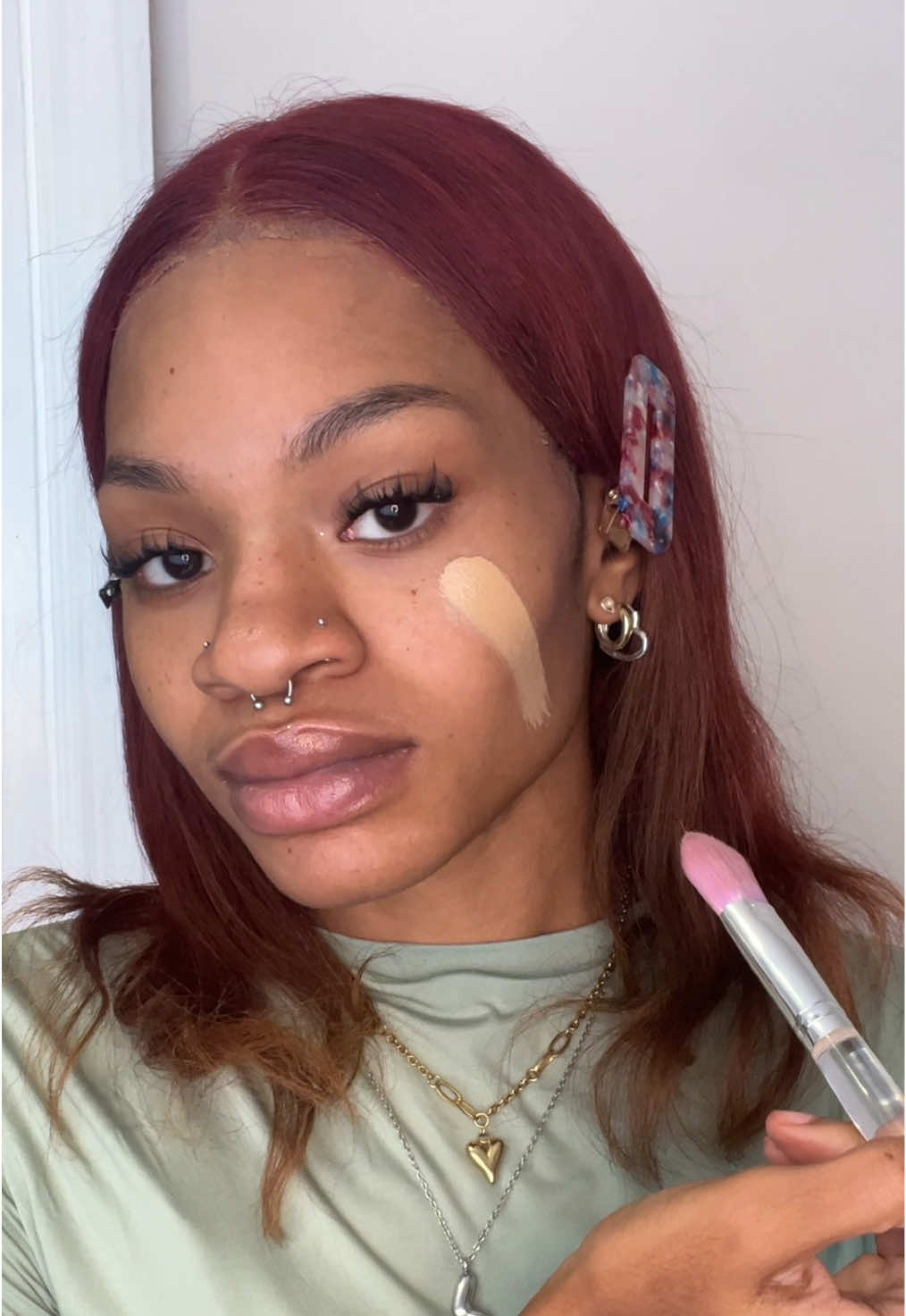 I should’ve known how this would turn out but the show much go on! Aside from the terrible shade rage I will say that it feels super lightweight and hydrating 🤷🏽‍♀️ #foryoupage #makeup #kbeauty #creatorsearchinsights 