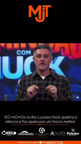 Antes de encerrar o seu programa, o apresentador Luciano Huck fez um emocionado desabafo sobre a megaoperação policial ocorrida no Rio de Janeiro, que resultou em 120 mortes. Durante sua fala, Huck criticou a violência e ressaltou a importância de oferecer oportunidades e perspectivas às novas gerações, como forma de transformar a realidade das comunidades. “É preciso gerar oportunidade, perspectiva, abrir caminhos e mostrar que há outros caminhos possíveis. Fazer com que as crianças vejam um Rio de Janeiro que não tem o crime como horizonte”, afirmou o apresentador. A declaração repercutiu nas redes sociais e gerou debate entre internautas sobre a segurança pública e a desigualdade social no país. Vocês concordam com ele?