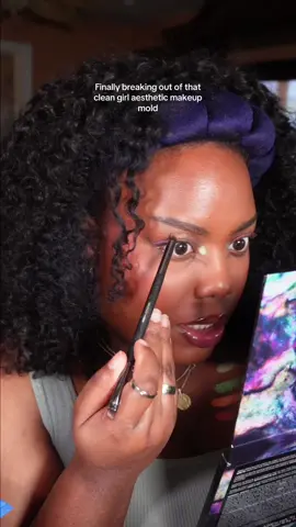 Makeup therapy is falling in love with color again. Just having fun with makeup again.  @Morphe Cosmetics eyeshadow  @milkmakeup skin tint  @rhode skin blush  @Tower 28 Beauty blush, pressed powder  @Kosas brow pop  @DanessaMyricksBeauty eyeshadow light work  @Huda Beauty easy bake powder, lip stain, lip gloss  @Maybelline NY mascara   #blackgirlmakeup #fullglam #eyeshadowtutorial #hoodedeyesmakeup 