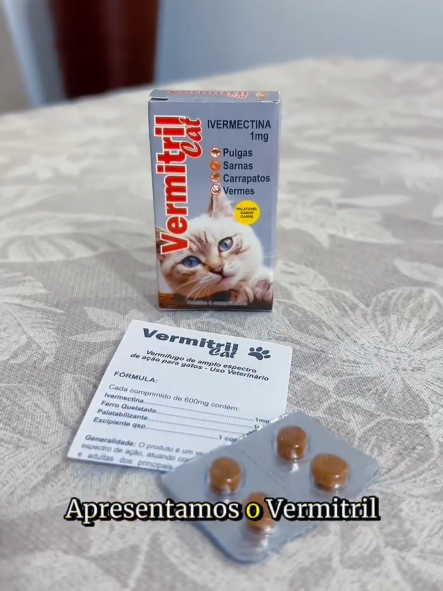 😺 Diga adeus aos parasitas e olá à saúde do seu felino! 🐾 O Vermitril Cats é o tratamento que seu gatinho merece: ✨ Ação Total 4 em 1: Combate e previne Pulgas, Carrapatos, Vermes (larvas e adultos) e Sarnas com eficácia e segurança. 😋 Deliciosamente Prático: Comprimidos mastigáveis sabor carne, tão palatáveis que ele come como um petisco! Acabou a luta na hora de medicar. 🛡️ Proteção Completa: Possui ampla margem de segurança e é bem tolerado, mantendo seu pet feliz, saudável e protegido contra parasitas internos e externos. Não espere a infestação chegar! Garanta a qualidade de vida do seu companheiro. 👉 Mantenha seu gato sempre saudável e protegido! Clique e garanta o Vermitril Cats agora mesmo! 🛒 #VermitrilCats #SaudeFelina #Antiparasitario #Gatos #PetiscoMedicinal #ProtecaoAnimal #LivreDeParasitas #CompreAgora #fy #explore #viral