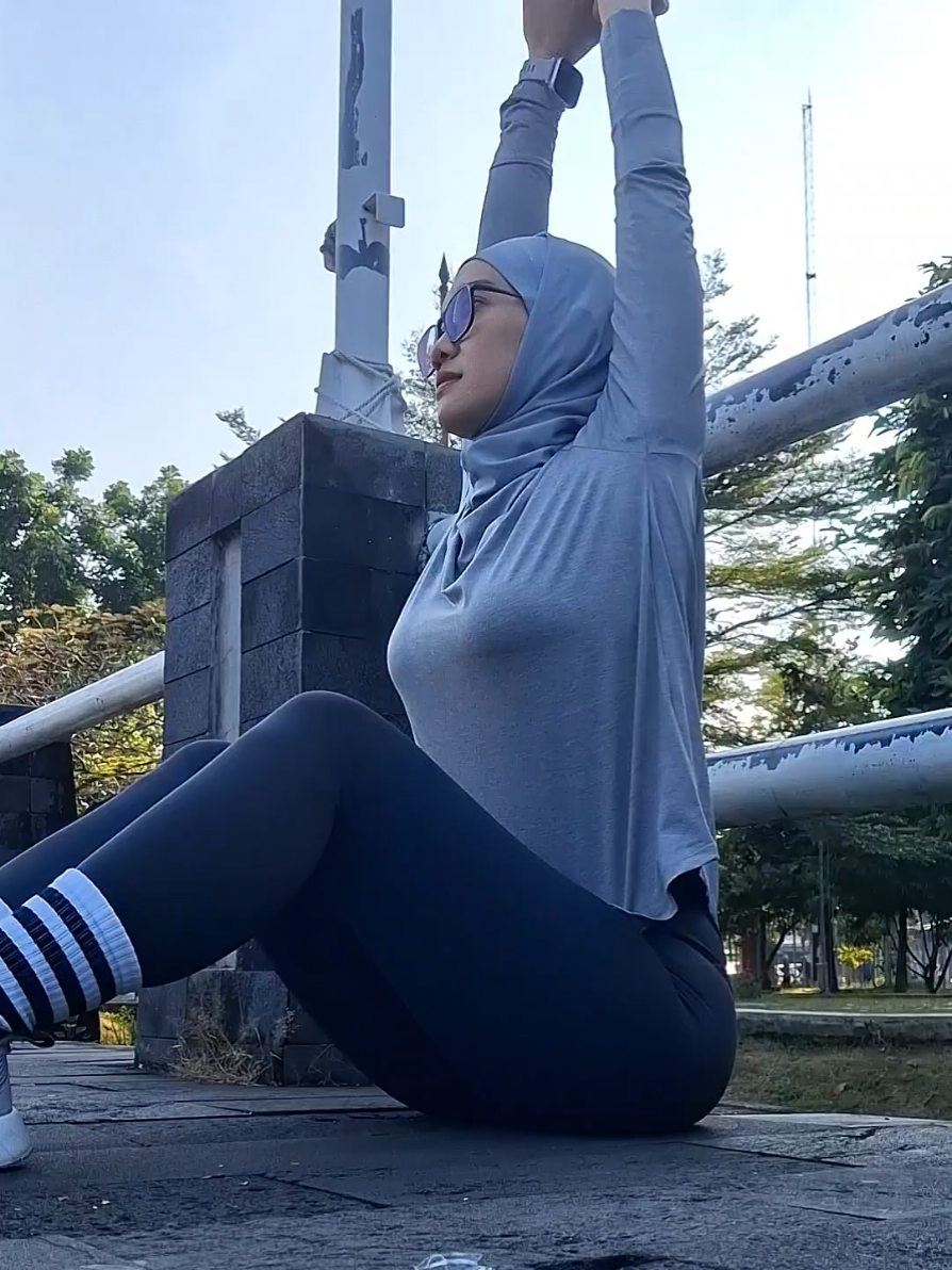 habis olahraga jangan lupa pendinginan.. ky kamu yg dingin #olahraga #jogging 