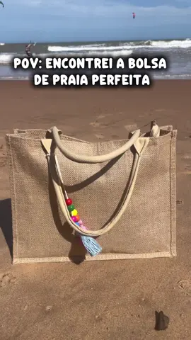 Essa bolsa de praia é perfeita para o verão, cabe bastante coisa 🩷🤌✨