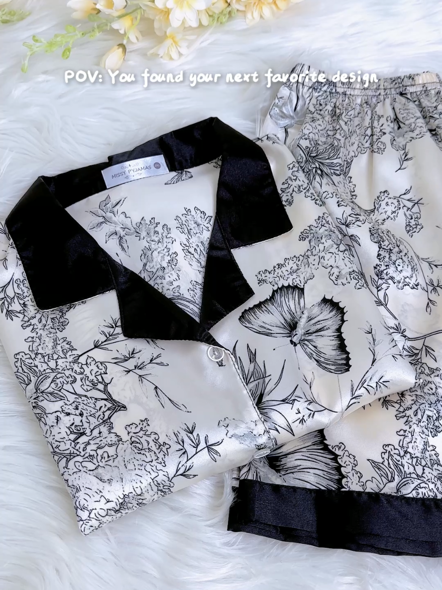 Baju tidur tapi nampak macam outfit pergi cafe 😆🤍 #sleepwear #bajutidur #pyjamas #kainsejuk #yth_xy 