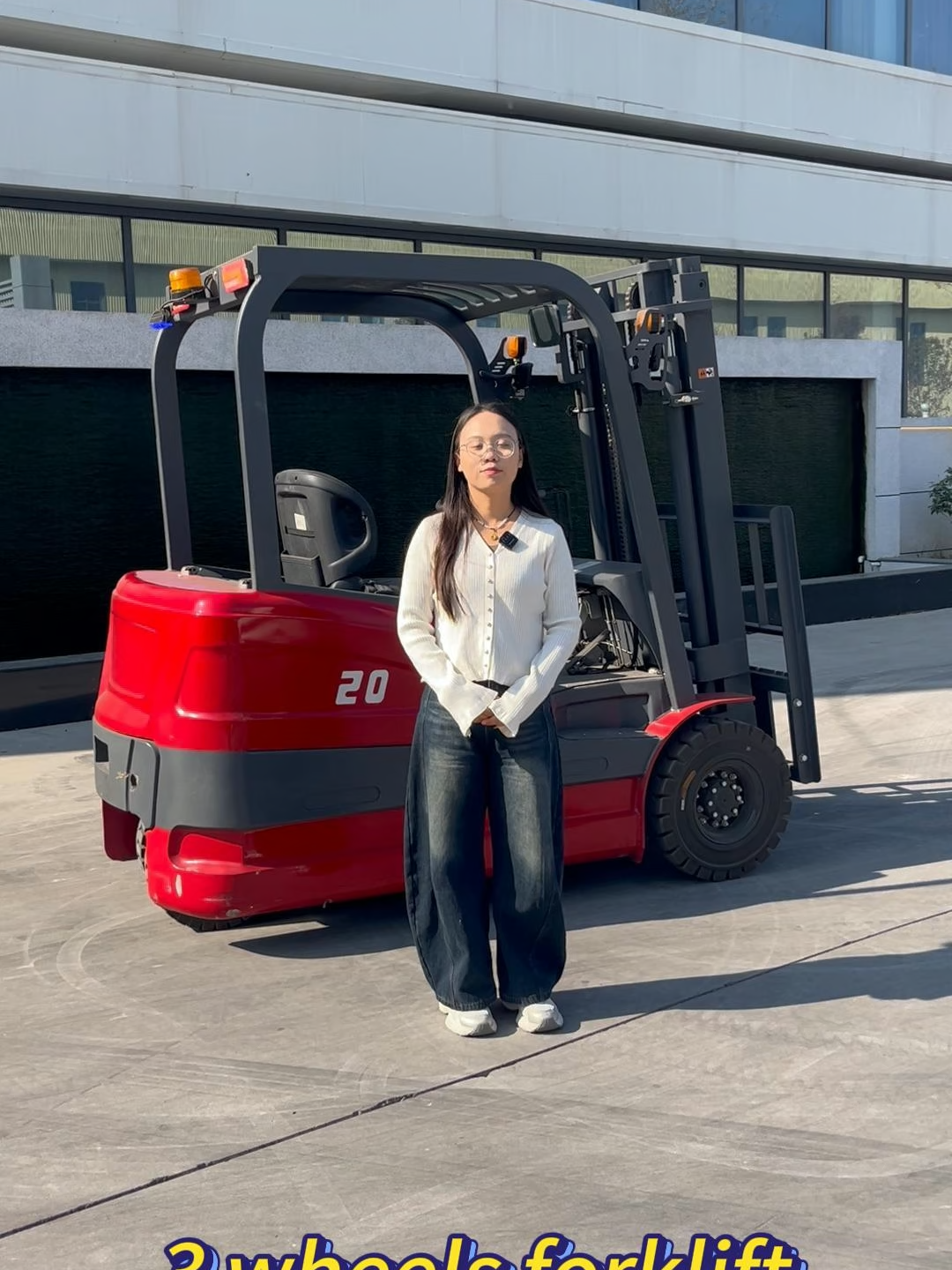This is our 3 wheels forklift#forklift #stacker #electricforklift #madeinchina #factory #palletstacker #made,in,china