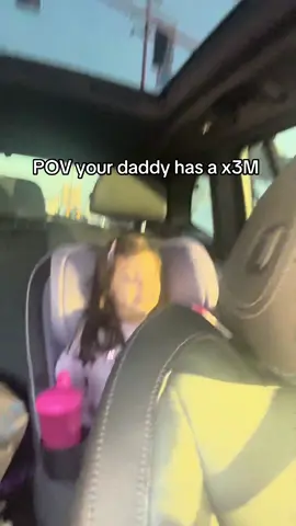 Safe to say she’s a car girl now 😂 #cars #cartok #beamer #x3M #fyp 
