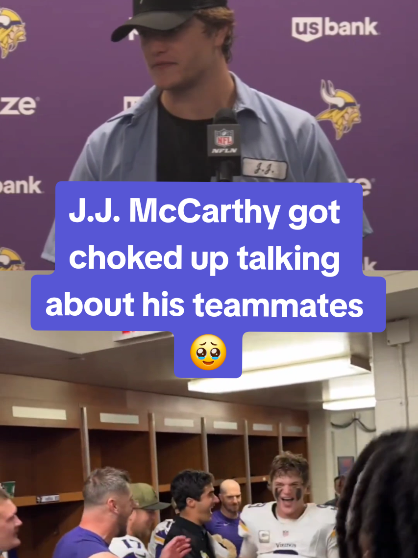J.J. got a big welcome after his return W over the Lions 🙌 (via @Vikings)  #vikings #lions #jjmccarthy 